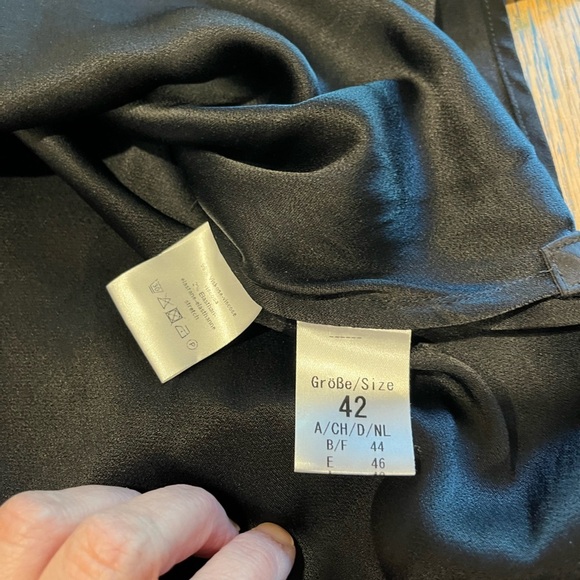 🖤 MAX VOLMARY – Black Flowing Blouse – Size 42 - Picture 3 of 14